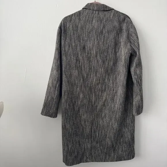 Rag and Bone Herringbone Tweed Wool Blend Coat